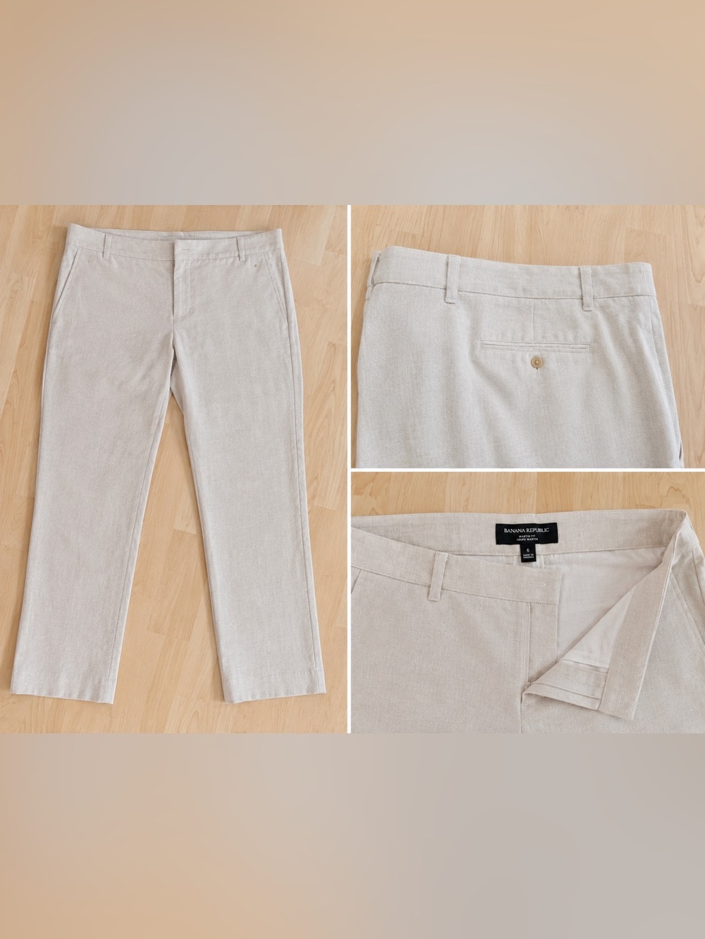 Banana Republic woman’s  Light Cream Chinos